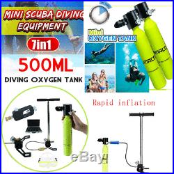 Diving Oxygen Cylinder High Pressure Air Pump Scuba Tank Underwater Breathe Gear