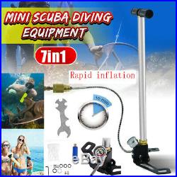 For Scuba Oxygen Cylinder Diving Air Pump High Pressure Air Inflator Equipment