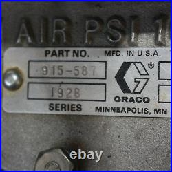 Graco 915-587 192B air operated high pressure fluid regulator 5000PSI 3/4