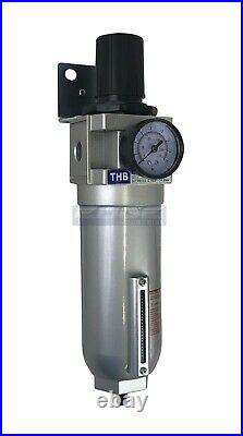 High Flow Industrial Grade Filter Regulator Combo For Compressed Air, 1 Npt