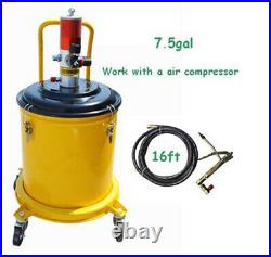 High Pressure 30L 7.5Gallon Pneumatic Compressed Air Grease Gun/Pump Dispenser
