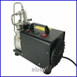 High Pressure Air Compressor Electric 4500psi Paintball PCP Refill Autostop 110V