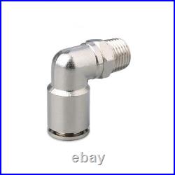 High Pressure Air Pneumatic Push In Fitting Elbow Connector Male for 416mm Hose