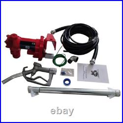 High Pressure Air Pump 12V Explosion-proof Pump Assembly Set Iron Tube Red