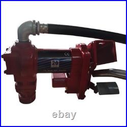 High Pressure Air Pump 12V Explosion-proof Pump Assembly Set Iron Tube Red