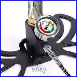 High Pressure Air Pump Inflator With Pressure Gauge Large Double Layer Hot