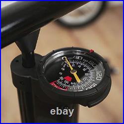 High Pressure Bike Bicycle Floor Air Pump with Gauge 260 PSI Reserve Tank