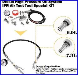 High Pressure Oil System IPR Air Test Tool Set For Ford 6.0L/7.3L Powerstroke