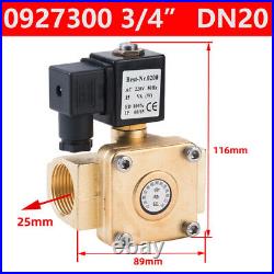 High Pressure Pilot Solenoid Valve Closed Type Air Water Gas 1/4 to 2 Brass