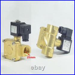 High Pressure Pilot Solenoid Valve Closed Type Air Water Gas 1/4 to 2 Brass