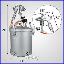 High Pressure Pot Air Paint Spray Gun2 3/4 Gallon 10L Painting Tools House Paint