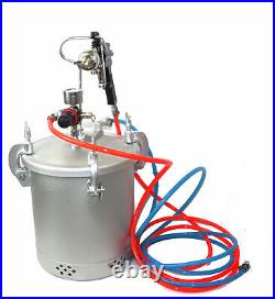 High Pressure Pot Air Paint Spray Gun 2 1/2 Gallon Industrial Painting Painter