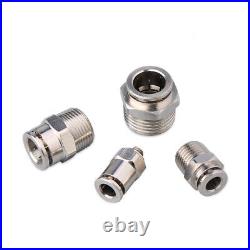 High Pressure Straight-way Air Push in Fitting Pneumatic Connector Male Thread