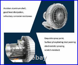 Industrial Vortex Vacuum Pump Cleaner Fan High Pressure Dry Air Blower 220/380V