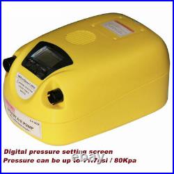 LCD Rubber inflatable boat high pressure electric air pump 80KPA 12V DC GP80D