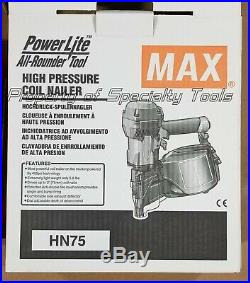 MAX USA HN75 Powerlite framing nailer high pressure frame air gun made in Japan