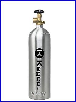 NEW Kegco 22 Cu. Ft. Nitrogen Air Tank High Pressure Aluminum Gas Cylinder