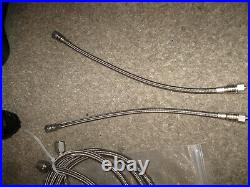 NEW LOT of 5 Stainless steel High Pressure Braded Hoses air 45 & 13.5