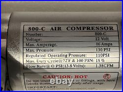 New WOLO $275. Air Horn Compressor 12V 130psi Wolo 800-C High Pressure 1.38 cfm