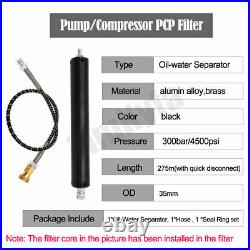 Oil Water Separator PCP Air Compressor Pump 4500Psi High Pressure Air Filter