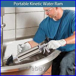 Olpchee Portable High Pressure Kinetic Toilet Plunger Air Drain Silver