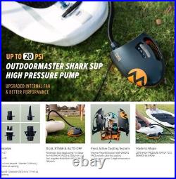 OutdoorMaster 20PSI High Pressure SUP Air Pump The Shark Intelligent Dual Stag