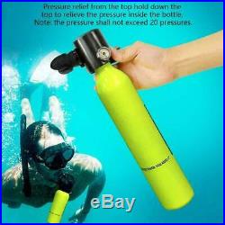 Oxygen Cylinder Scuba Diving Breathe Equip Air Tank & High Pressure Air Pump Kit