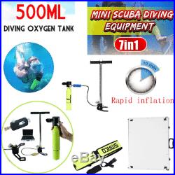 Oxygen Cylinder Scuba Diving Equipment Air Tank & High Pressure Air Pump Set New