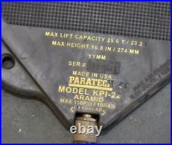 PARATECH model KPI-22 Aramid high pressure Air bag Max Lift 25.6 Tons Rescue