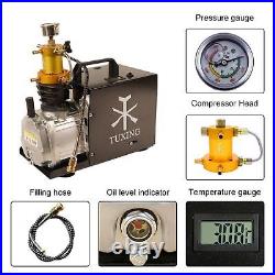 PCP Air Compressor High Pressure Pump Pneumatic Inflator 30Mpa 300Bar 4500Psi