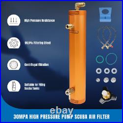 PCP High Pressure Compressor 4500PSI Oil Water Diving Seperator 30Mpa Air Filter