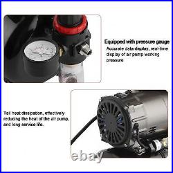 Piston Airbrush Spraying Professional 1/5Hp Airbrush Air High-Pressure Pump