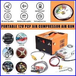 Portable 12V PCP Air Compressor Air Gun High Pressure Pump Transformer 110V