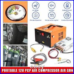 Portable 12V PCP Air Compressor Air Gun High Pressure Pump Transformer 110/220V