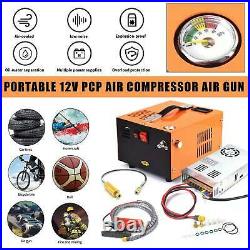 Portable PCP Air Compressor Air Gun High Pressure Pump Transformer 12V/110V/220V