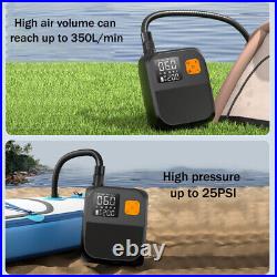 Rechargeable SUP Air Pump, 25PSI High Pressure Dual Stage Inflation & Deflation