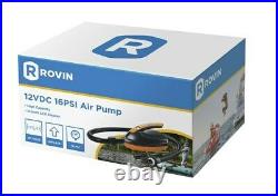 Rovin 12VDC 16PSI Air Pump for Inflatable Boat SUP High Pressure