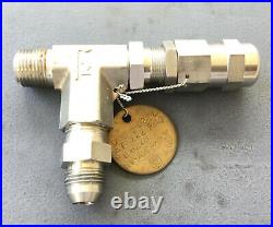 Stainless Steel High Pressure Proportional Relief Valve, 1/2 in. MNPT x 1/2 in