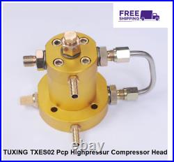 TUXING PCP Pump Air Compressor Head 4500psi 300BAR High Pressure TXES02 Cylinder