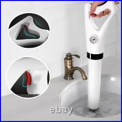 Toilet Plunger High Pressure Air Drain Blaster Sink Dredge Clog With Inflator