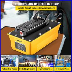 VEVOR 2.3L Air Hydraulic Pump 10,000PSI Auto Body Shop Foot Pedal High Pressure