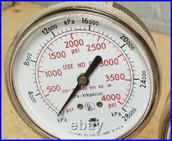 Victor SR4PJ high pressure regulator max. Pressure 6000 PSI air, 02, CO2