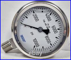 Wika 232.53-2.5 9768599 High-Pressure Glycerine Filled Air Pressure Gauge