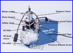 YONGHENG 300BAR 30MPA 4500PSI High Pressure Air Pump Electric Air Compressor 110