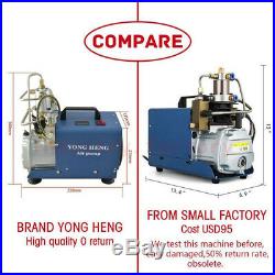 YONG HENG 30MPa Air Compressor Pump PCP Electric 4500PSI High Pressure with Gauge